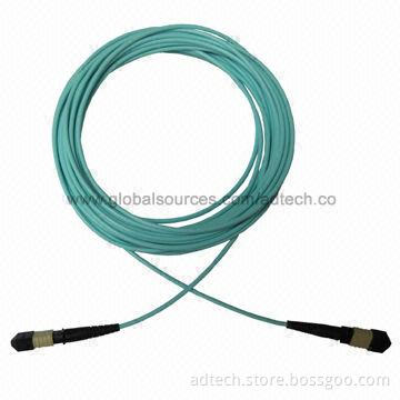 MPO MTP patch cord cable assemblies, OM3 12 fibers